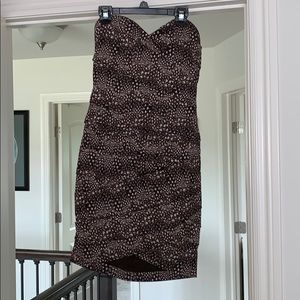 Brown BCBG dress